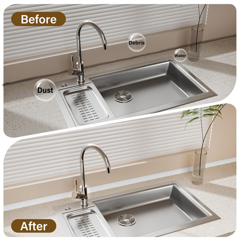 GCJUYA Flexible Quarter Round Molding, Wall Trim Peel and Stick,