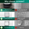 Jovware 14 Pack Shower Caddy Adhesive Replacement, Strong Adhesive Shower
