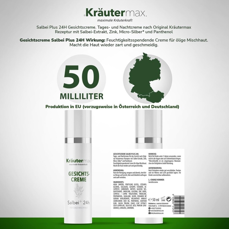 Kräutermax Sage Face Cream 1 x 50 ml