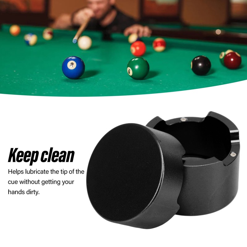 Billiard Chalk Case Round Aluminum Alloy Pool Cue Chalk Box