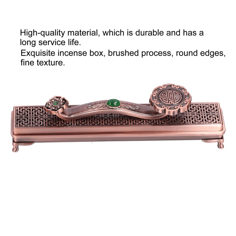 Metal Incense Holder Ruyi Antique Incense Stick Burner for Home
