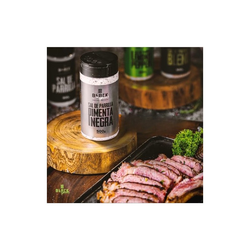 Black Spices Black Pepper Parrilla Salt - Perfect Blend for