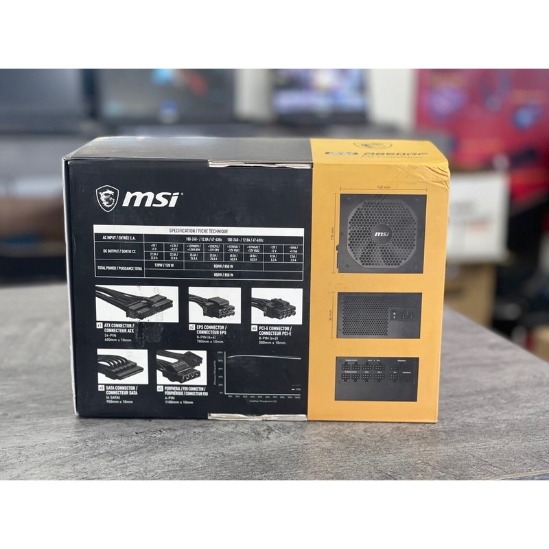 MSI MPG A850GF Power Supply (PSU) 850 Watt Full Modular