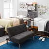 2East™ College Mini-Futon - Boucle Dark Gray