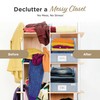VIVIDECOR Trapezoid Storage Bins – 12"x12"x10"x 4" Closet Shelf Organizer