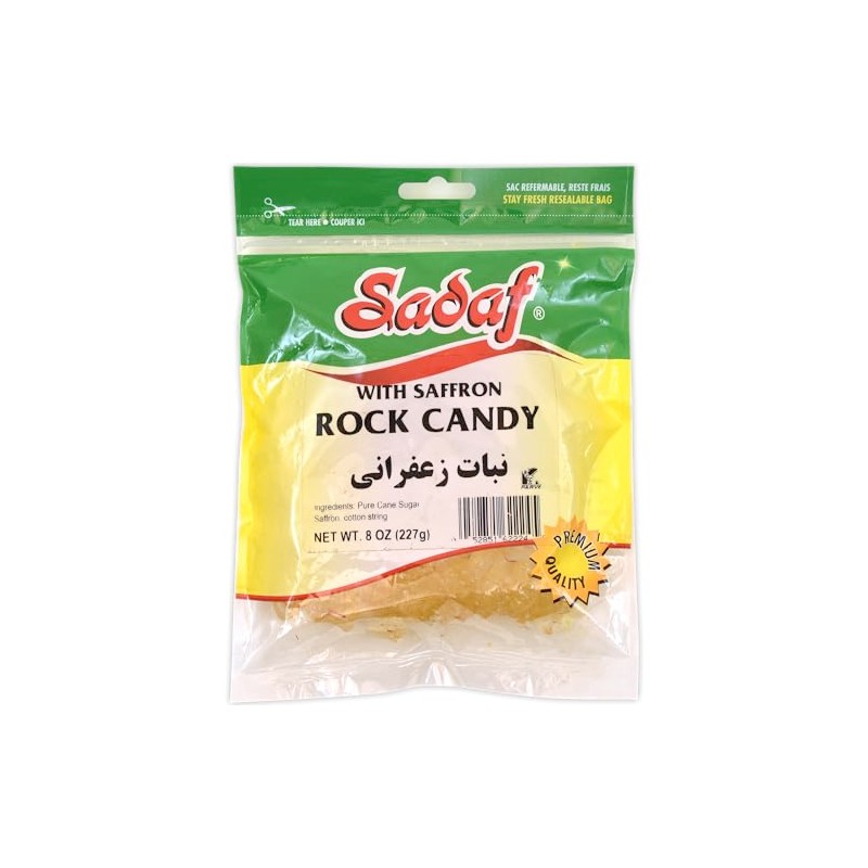 Sadaf Rock Candy with Saffron - Saffron Rock Candy for