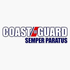 HOF Trading Coast Guard - Semper Paratus Vinyl Sticker Waterproof Decal Laptop Wall Window Bumper Sticker 5"