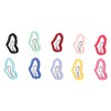 50 Pcs Little Pet Hair Clips Mini Peach Heart Hairpin