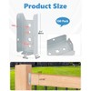 AOKLIT 2x4 Fence Brackets for Wood Rail, 100 Pack Deck