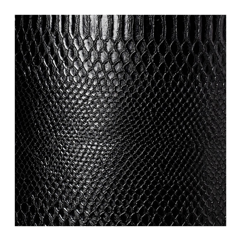 Reptile Print Large Drum Lamp Shade with Silver Lining 15"