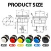 Mini Momentary Push Button Switch, Pack of 24 Round Push