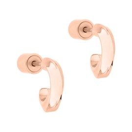 Liebeskind Berlin Women's Creole Earrings, Stainless Steel, Stainless Steel, Rose Gold