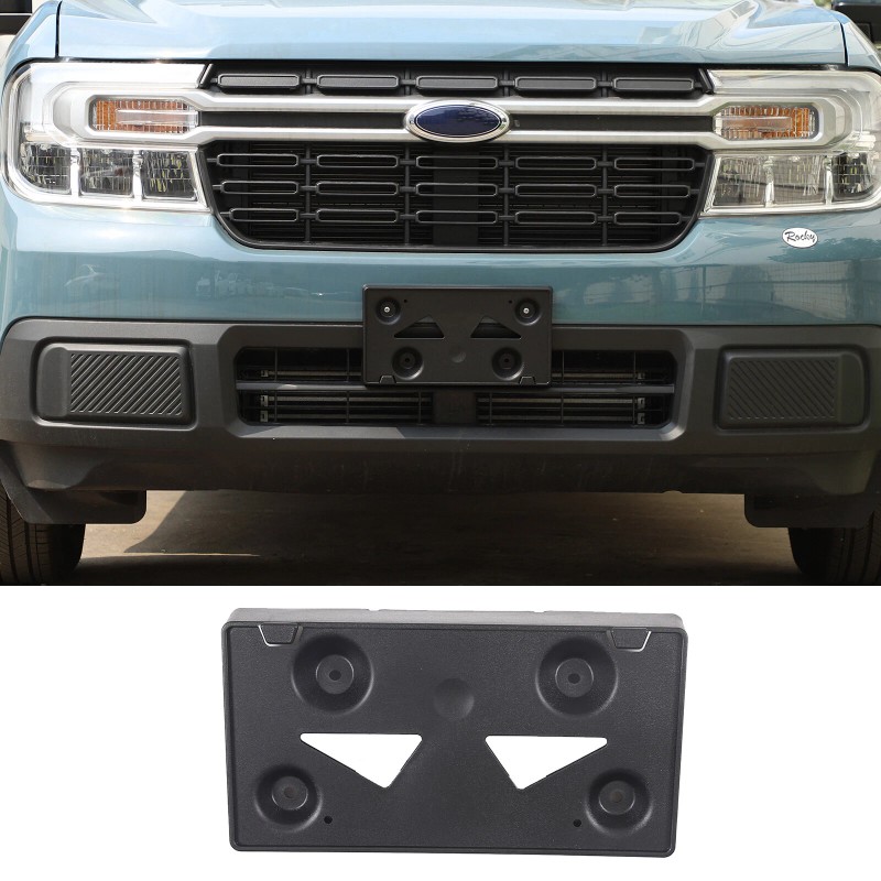 BEBECAR Black ABS Front License Plate Bracket holder Fits Ford