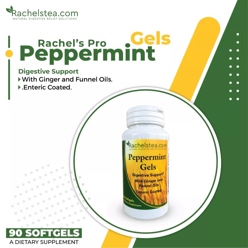 Rachel's Tea Peppermint Gels for Upper and Lower Belly Bloat
