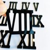Phocaea Set of 12 Pcs Mini Roman Mirrored Acrylic Numerals