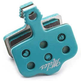 Miles Racing Sintered Brake Pads for MTB Brakes (SRAM Avid Elixir 1 3 5 7 9 R CR, XX, X0, XX WC, Via GT, Trickstuff The Cleg), Blue, Heat Resistant, Durable, Heavy Duty, Freeride, Downhill, Wet, Mud