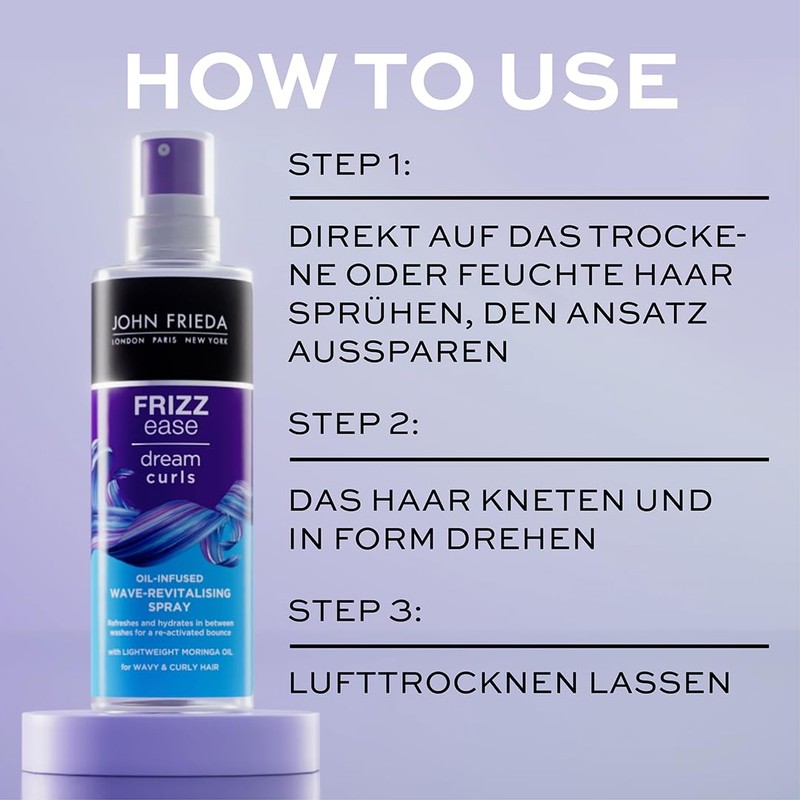 John Frieda Dream Curls Wave Refresher – Contents: 150 ml