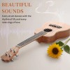 23-Inch Mahogany Body Ukulele Rosewood Fingerboard Includes Cotton Bag Picks