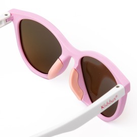 Kiddus Children's Sunglasses for Girls from 4 to 7 Years, Polarised UV400 Protection, Flexible Frame, pink