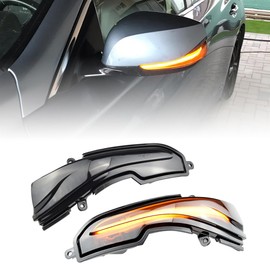 QKLsudua Q50 Sequential Turn Signal 2pcs Dynamic Sequential Blink LED Side Mirror Turn Signal Light Assembly Compatible with In-finiti Q50 Q30 Q60 Q70 QX30 QX50 QX60 QX70