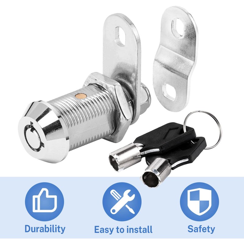 Sissinda Cam Lock RV Storage Locks Keyed Alike,1-1/8" Fits on