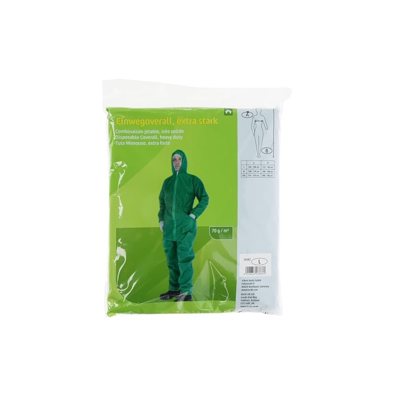 Polypropylene Disposable Overall Green Size XL