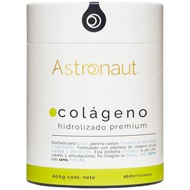 Colágeno Hidrolizado Premium 400g - Hecho en Francia, Alta absorción, Sin Sabor, Sin Azúcar - Astroonaut                                              