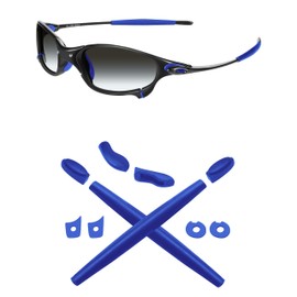 Mryok Replacement Earsocks Nosepieces Kits for Oakley Juliet Sunglasses, blue