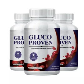 GlucoProven 3-Pack Gluco Proven - Gluco Proven Advanced Formula Supplement - 180 Capsules