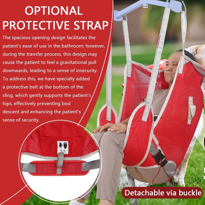 EZ Assistive Patient Hygiene Assist Lift Sling, Lift Sling for