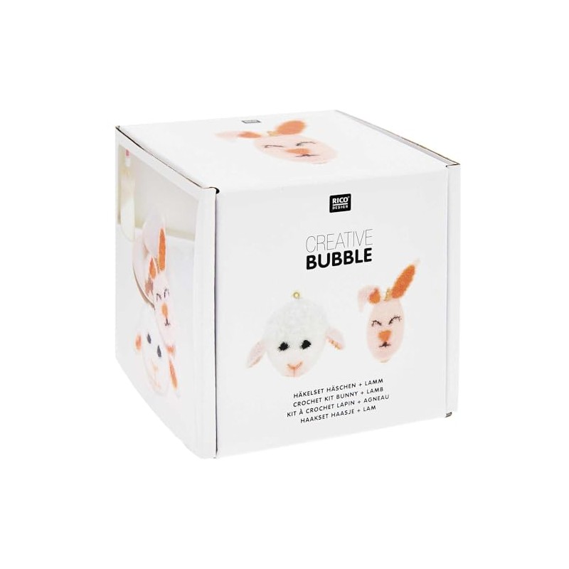 Rico Design Creative Bubble Crochet Set "Bunny + Lamb"