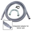 SPARES2GO Universal Washing Machine Drain Hose Extension Pipe (2.5M, 19mm