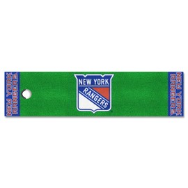 FANMATS 10475 New York Rangers Putting Green Mat - 1.5ft. x 6ft.