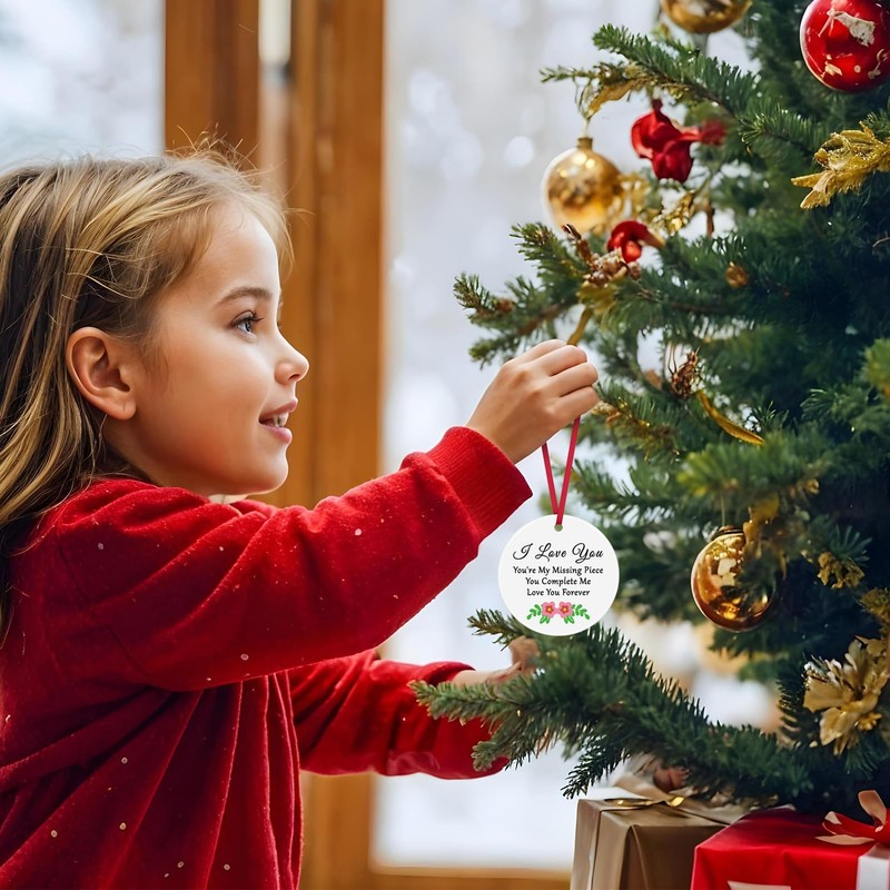 I Love You Gifts for Her Him Wedding Anniversary Ornament