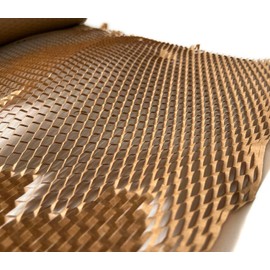 Honeycomb Packing Paper Wrap 20"x164ft,Brown Wrapping Paper Roll for Moving Shipping With 18 Fragile Stickers