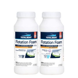 TotalBoat 6 Lb Density Expanding Foam Kit, 2 Part Closed Cell Polyurethane Liquid Foam for Boat Flotation, Casting, Carving, Sculpture, Reinforcement and Void Filling (2 Quart Kit)