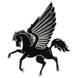 WASPRO Pegasus Patch, Iron On Sew On, 8x10cm, 1pc, Mythical Creatures - Pegasus, Fantasy