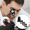 lasuroa 4-Teiliges Juwelierlupe-Set, 5X/10X/15X/20X Tragbare Monokulare Lupe mit Kuppellinse Handlupe