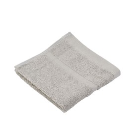 Gözze - Flannel Set of 4, Soft and Absorbent, 100% Cotton, 30 x 30 cm, Silver