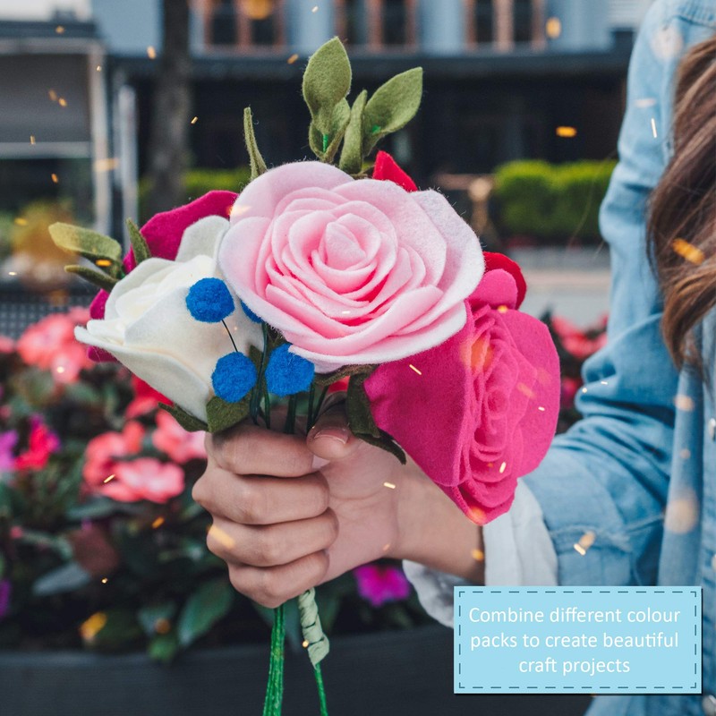 Trimits Craft Felt,Teal,Teal,10 Pack