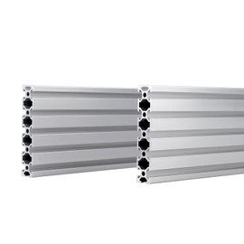 20100 T Slot Aluminum Extrusion for 3D Printer Parts and CNC DIY Silver 1000mmX2