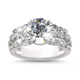 Jeulia Wedding Rings Engagement Rings for Women Anniversary Promise Ring Bridal Sets 925 Sterling Silver with 4.75 ct Primary Stone+2.59 ct Side Stone (5.5(U.S))