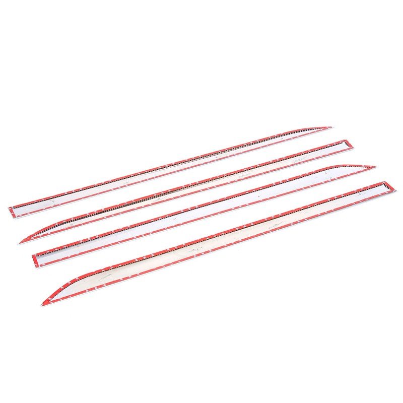 Kojem 4 Pcs Chrome Outside Door Body Side Molding Trim