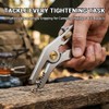 Mini Multitool Adjustable Wrench Pliers, 5-in-1 Pocket EDC Tool with