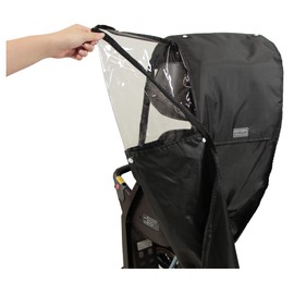 Maruto D-5RBBDX2 Polyester Bicycle [B Style] Rain Cover for Rear Child Seats, Black
