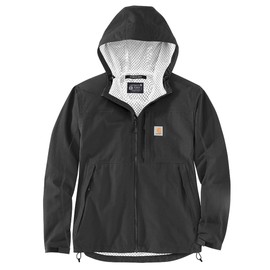 Carhartt Men's Big & Tall Storm Defender Relaxed Fit Lightweight Packable Jacket, Black