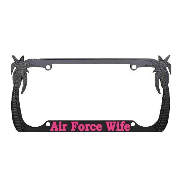 NCAT Air Force Wife Palm Tree Car License Frame/Car Accessories