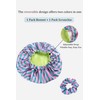 Vettres Silk Hair Bonnet for Sleeping with Scrunchie Adjustable Sleep