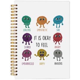 Ecezatik Mental Health Journal,Mental Health Journal For Women,Mental Health Gifts For Women Kids Teens,Guided Journal For Mental Health,Inspirational Notebooks,It Is Okay To Feel Notebook 5.5x8.3