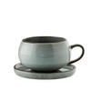 Lene Bjerre Amera Grey Ceramic Tea Cup with Handle and